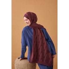 Silk Home Naia Pamuk Şal Lyra Vişne Çürüğü