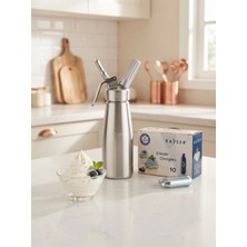 Epinox Pastry Şanti Sifonu 500 ml (San-05) ve Kaiser Krema Tüpü 10' Lu Paket