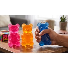 Needoh Şeffaf Jelibon Ayıcık Tasarımlı Esnek Squishy Stres Oyuncağı (1 Adet Rastgele Renk)