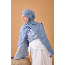Silk Home Naia Pamuk Şal Halat Bebe Mavisi