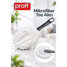 proff Yıkanabilir Mikrofiber Toz Alıcı Saplı Bez - Mobilya, Araç Içi Pratik Toz Alma Aparatı