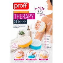 proff Therapy Masaj Etkili Banyo ve Duş Süngeri - Spa Serisi Çift Taraflı Vücut Süngeri