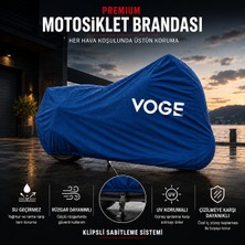 ULTRASHOP Voge 300 Rally Mavi Motosiklet Branda Su Geçirmez Motor Branda