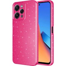 Halkhouse Redmi 12 Kılıf Premium Simli Göz Alıcı Darbe Emici Kamera Korumalı Koton Kapak