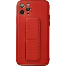 Metemix Newface Iphone 11 Pro Kılıf Coco Deri Standlı Kapak - Kırmızı