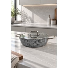 AvantajAl Zest Peakstone Basık Tencere 26 cm Gri