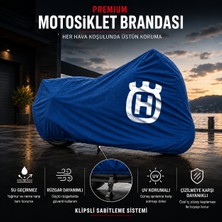 ULTRASHOP Husqvarna Enduro 701 Mavi Motosiklet Branda Su Geçirmez Motor Branda