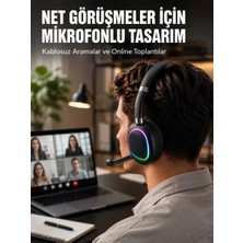Elvasta Kablosuz Bluetooth 5. 0 Kulaklık Rgb Işıklı Tasarım