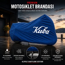 ULTRASHOP Kuba Platinium Mavi Motosiklet Branda Su Geçirmez Motor Branda