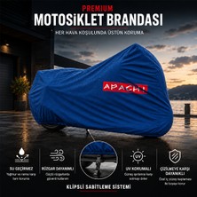 ULTRASHOP Apachi 4V Cross Mavi Motosiklet Branda Su Geçirmez Motor Branda