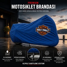 ULTRASHOP Harley-Davidson Softail Standard Mavi Motosiklet Branda Su Geçirmez Motor Branda