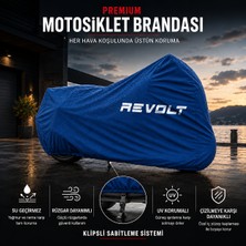 ULTRASHOP Revolt Rm5 Mavi Motosiklet Branda Su Geçirmez Motor Branda
