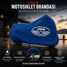 ULTRASHOP Jawa 300 cl Mavi Motosiklet Branda Su Geçirmez Motor Branda
