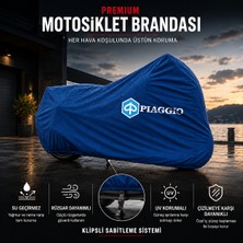 ULTRASHOP Pıaggıo Mp3 500 Mavi Motosiklet Branda Su Geçirmez Motor Branda