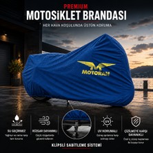 ULTRASHOP Motoran Fabıo 150 Mavi Motosiklet Branda Su Geçirmez Motor Branda