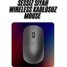 Zenviaa Kablosuz Bağlantı Yüksek Hassasiyetli Kablosuz Wireless Siyah Mouse ZENVIAA365423