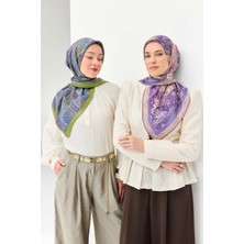 Silk Home Velora Eşarp Etnik Desen Mor 90X90