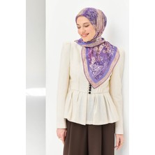 Silk Home Monare Eşarp Modern Eflatun 90X90