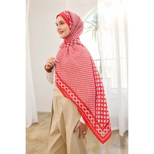 Silk Home Urban Hours Marble Beyrak Kırmızı Mayda Şal