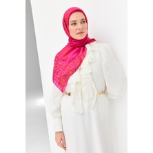 Silk Home Velora Eşarp Şal Desen Fuşya 90X90