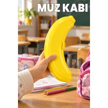 Destpak Muz Saklama Kabı - Beslenme Çantası Için Muz Kabı - Plastik Muz Kutusu - Muz Düzenleyici