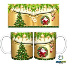 Ghostbastır Design Noel Babalı | Yılbaşı Kupa Bardak | Tek Adet K0630