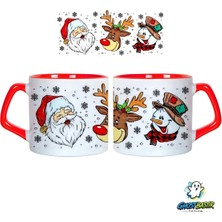 Ghostbastır Design Noel Baba | Yılbaşı Kupa Bardak | Tek Adet 1048