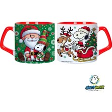 Ghostbastır Design Snoopy Noel | Yılbaşı Kupa Bardak | Tek Adet 1070