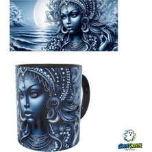 Ghostbastır Design Bohem Kadın Figürlü Kupa Bardak | Tek Adet K0518