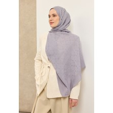 Silk Home Naia Pamuk Şal Maxi Monogram Gümüş