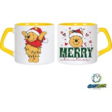 Ghostbastır Design Winnie The Pooh Noel | Yılbaşı Kupa Bardak | Tek Adet 1097
