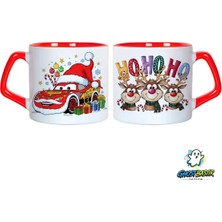 Ghostbastır Design Cars Mcqueen Noel | Yılbaşı Kupa Bardak | Tek Adet 0976