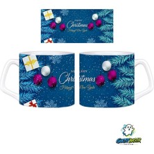 Ghostbastır Design Merry Christmast | Yılbaşı Kupa Bardak | Tek Adet 1028