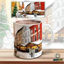 Ghostbastır Design Noel Sokakları | Yılbaşı Kupa Bardak | Tek Adet K0634