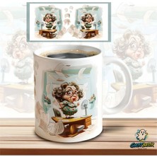 Ghostbastır Design Ofis Karikatürü Kupa Bardak | Tek Adet K0636