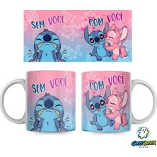 Ghostbastır Design Stitch ve Angel Kupa Bardak | Tek Adet K0694