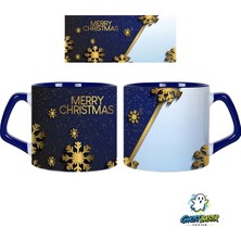 Ghostbastır Design Merry Christmast | Yılbaşı Kupa Bardak | Tek Adet 1027