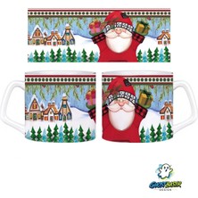Ghostbastır Design Noel Baba | Yılbaşı Kupa Bardak | Tek Adet 1046