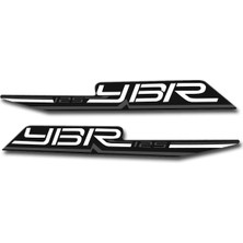 Yamaha Ybr 3D Sticker Gri