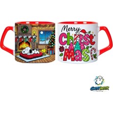Ghostbastır Design Snoopy Noel | Yılbaşı Kupa Bardak | Tek Adet 1073