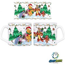 Ghostbastır Design Winnie The Pooh Noel | Yılbaşı Kupa Bardak | Tek Adet 1099