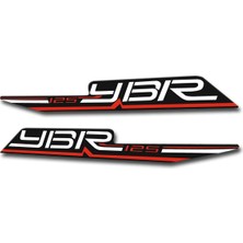 Yamaha Ybr Sticker 3D Kırmızı