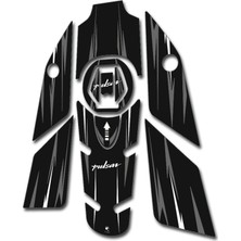 Bajaj Pulsar Tank Pad Seti Siyah Gri