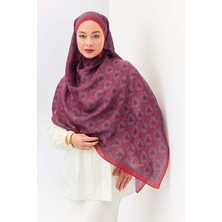 Silk Home Tencel Monare Şal Tomurcuk Koyu Kırmızı