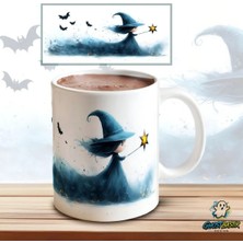 Ghostbastır Design Cadı Kupa Bardak | Tek Adet K0526