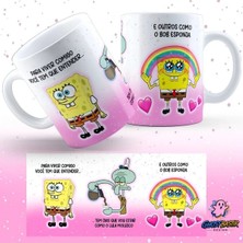 Ghostbastır Design Sünger Bob Kupa Bardak | Tek Adet K0699