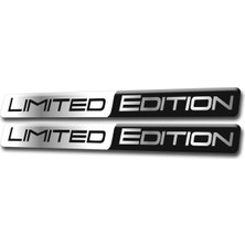 Limited Edition 3D Sticker Gri Siyah