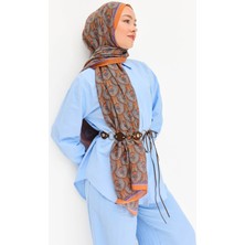 Silk Home Tencel Monare Şal Tomurcuk Koyu Turuncu
