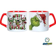 Ghostbastır Design Grinch Stitch Noel | Yılbaşı Kupa Bardak | Tek Adet 1003