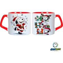 Ghostbastır Design Snoopy Noel | Yılbaşı Kupa Bardak | Tek Adet 1072